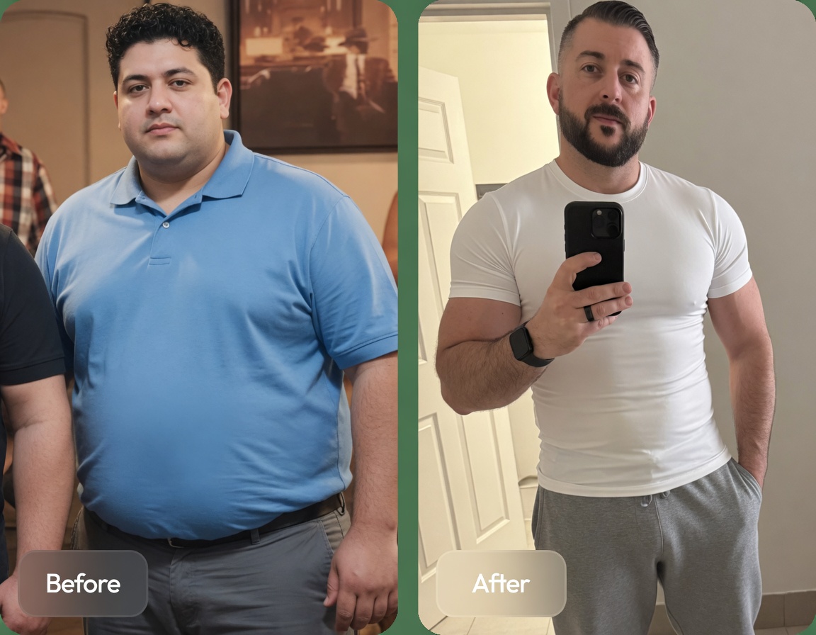 Marcus R. before and after