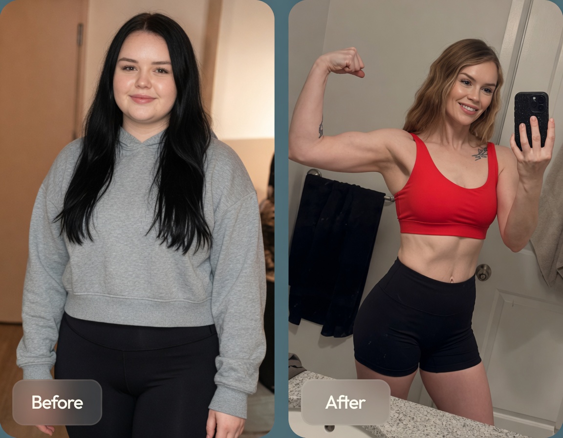 Priya K. before and after